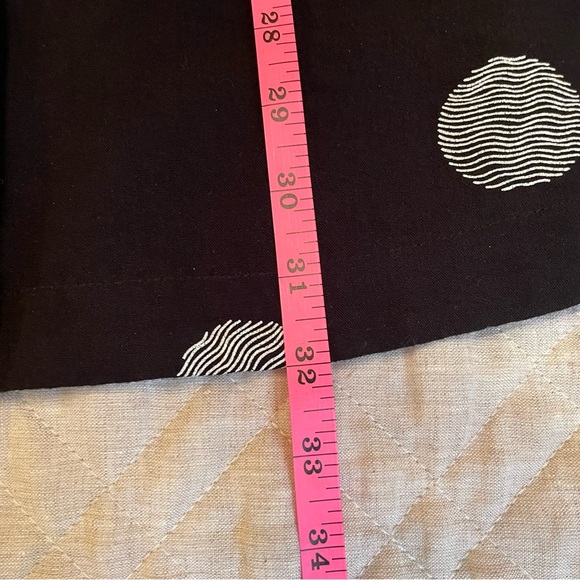 John Mark Black with White Dots Tunic Top XL - Picture 11 of 14